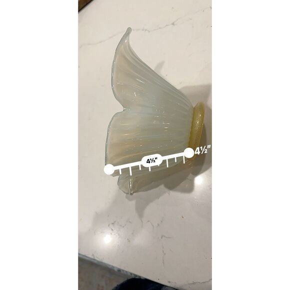 Murano White Crystal Bowl  Handmade  in Italy - Picture 13 of 13